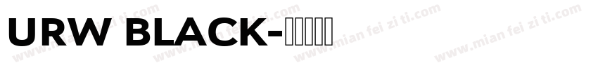 URW BLACK字体转换